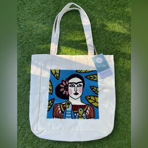 Frida Kahlo Embroidered Canvas Tote Bag
